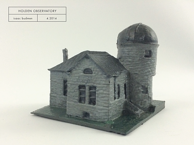 Holden Observatory 3d print 3d printing 3d scan 3d scanning architectural architecture drone history wonka