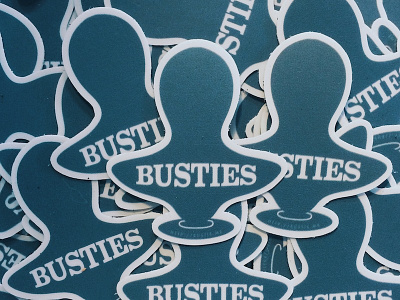 Busties Stickers 3d print bust iconography logo stickers