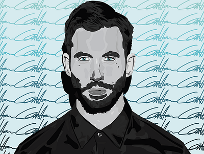 Vector-filled Calvin Harris Poster