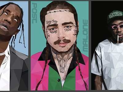 Triangle-style Rapper Series Posters