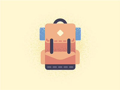 Hiking Gear adventure backpack camping forest hiking icon illustration wilderness