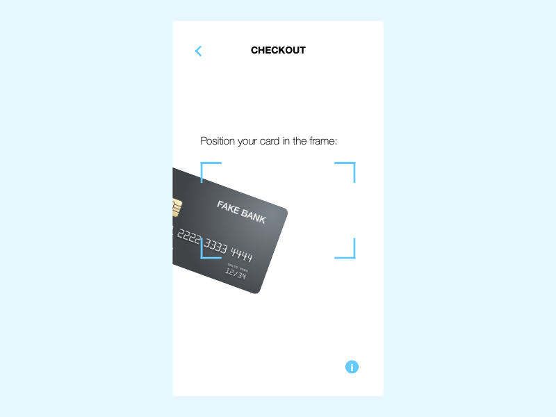 Credit Card Checkout animation checkout credit card micro interaction minimalism motion design principle scan