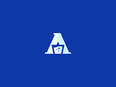 A. a alc alcohol drink letter logotype