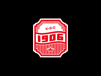 KSC. 1906 badge cracovia ksc logo soccer sport