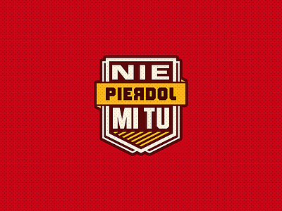 Nie PRDL. badge crest diabloholic kurwa logo logotype