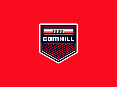 Camhill. badge camill crest kamil logo logotype name