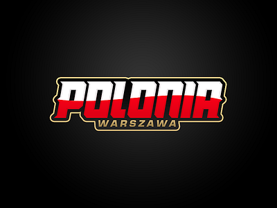 KSP. football logotype polonia soccer sport team wordmark