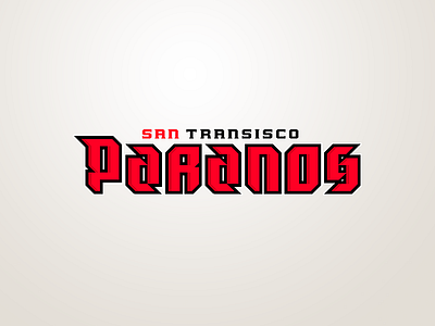 ST Paranos. parano paranoia sport sportdesign type typography
