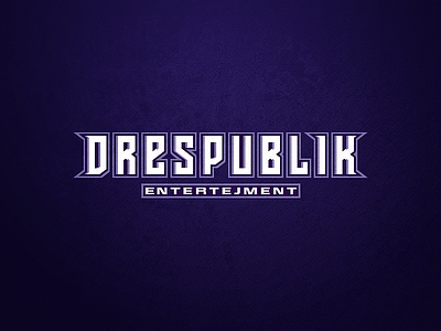 Drespublik. fiolet hh rap spontan sport tracksuit typeface