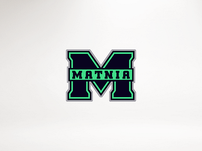 Matnia. athletic lettering logotype matnia monogram trap