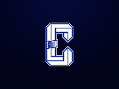 C. c caimo letter logotype monogram