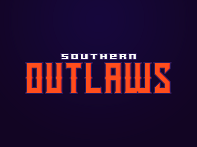 S.O. cracow logotype outlaws southern wordmark