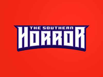 T.S.H. city horror logotype southern town violence wordmark