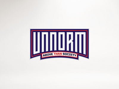Unnorm. badge logotype patch type typography unnorm