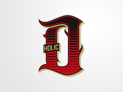 d'holic. black d devil diabloholic letter scarlet type