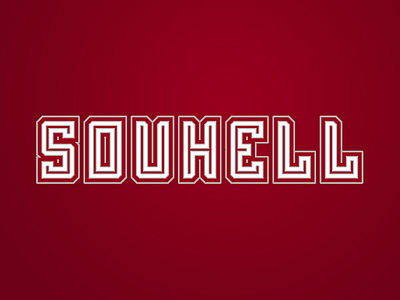 SouHell: wordmark logo,