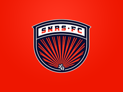 SNRS FC. badge crest fc footballclub logo snrs soccer sunrise