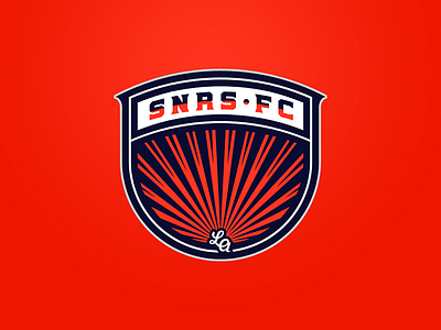 SNRS FC. badge crest fc footballclub logo snrs soccer sunrise
