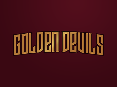NYGD. devil gold goldendevils nygd type wordmark