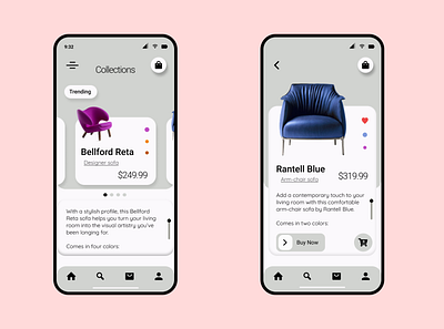 furniture app design concept app design first post furniture app ui ui design