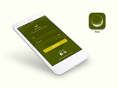 Golf buddy app - Sign Up page golf mobile mobile app mobile ui sign in sign up ui ui design ui design challenge
