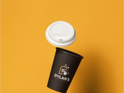 DYLAN COFFEE SHOP LOGO art brand identity branding design illustrator logo mockup photography logo branding mockup ui ux