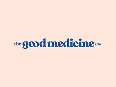 Good Medicine Collective branding design logo logotype typography wordmark
