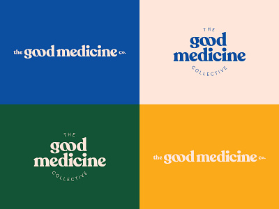 Good Medicine Collective Identity branding design logo logotype typography wordmark