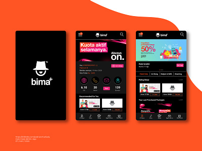 Bima+ Mobile App [Dark Mode] mobile app mobile design ui ui design uidesign