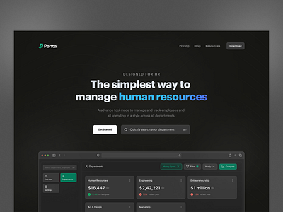 Landing Page - HR Dashboard