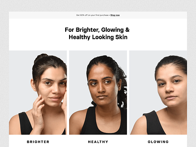 Minimalist - Skincare accessible to all Landing Page