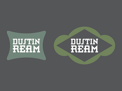 Dustin Ream Logo Concept badge label logo retro