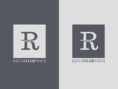 Dustin Ream Photography Logo flat identity logo