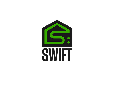 Swift Dribbble Rebound architect branding flat identity logo mark