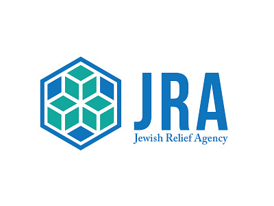 JRA logo concept boxes identity jewish star logo star of david