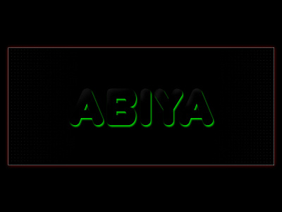 Black abiya Typography Design