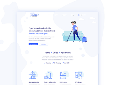 Jenny's Cleaning Service Website