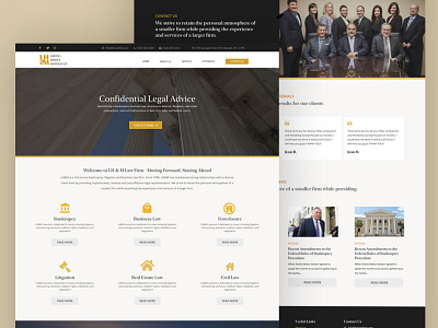 LHM Law Firm ui web website website design