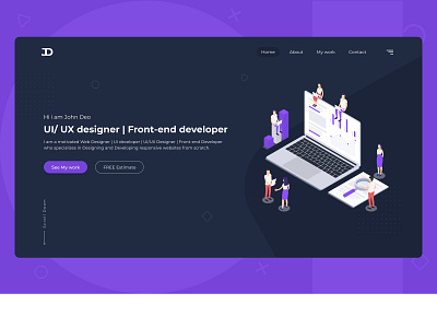 Portfolio HOME page home page landing ui desgin ux design webdesign