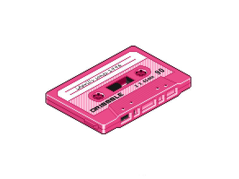 Cassette + Pencil pixel