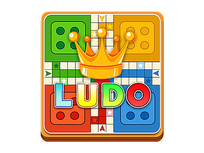 Ludo Icon app crown design dribbbleshots game gameicon gameui googlegame graphicdesign gui illustration ludo ludogame shots trending trendinggame vector