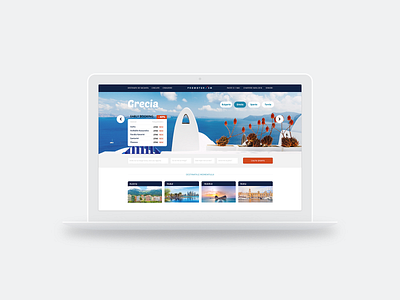 Travel landing page