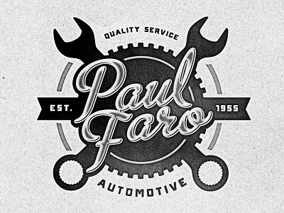 Paul Faro Automotive logo typography