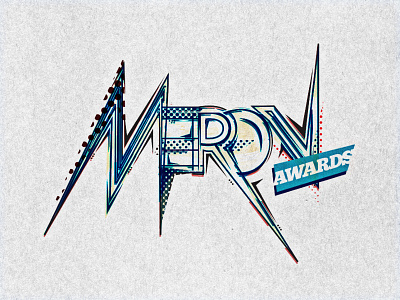 Meron Award award custom typography design graphic logo meron type