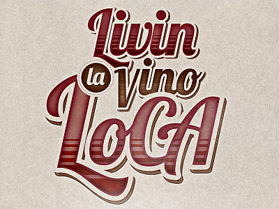 Livin la Vino Loca loca lodi t shirt type typography wine