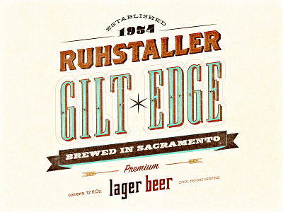 Ruhstaller Beer Typography beer ruhstaller typography