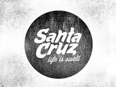Santa Cruz aventura california logo ocean santa cruz surf swell typography wisdom script