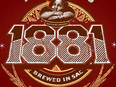 1881 beer logo ruhstaller sacramento typography