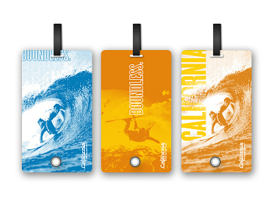 Boundless Luggage Tags california luggage tags typography