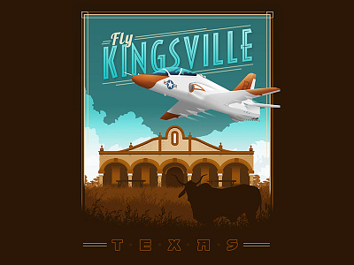 Kingsville Poster Illustration gosshawk kingsville squadron posters t 45 texas